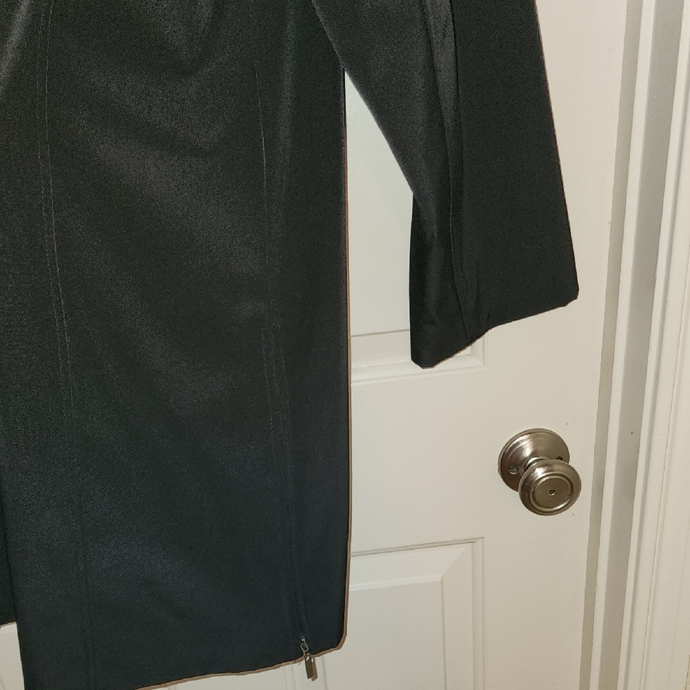 Croft & Barrow Black Hooded Trench Coat - Picture 6 of 8